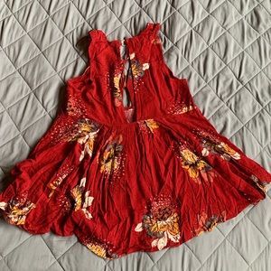 Free People Red tunic